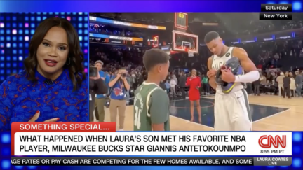 Laura Coates shares details about he son meeting Bucks star Giannis Antetokounmpo